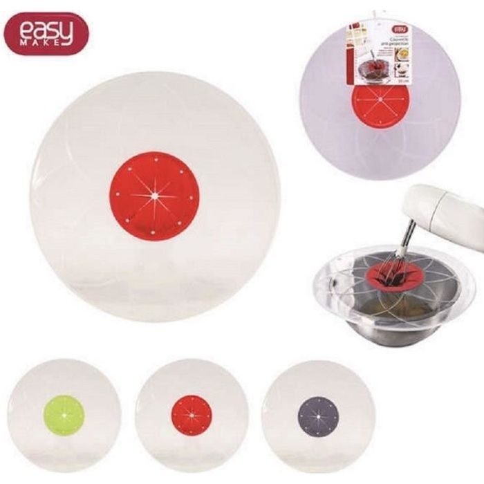 COUVERCLE ANTI DEBORDEMENT ET PROJECTION EN SILICONE 30 CM CUISINE