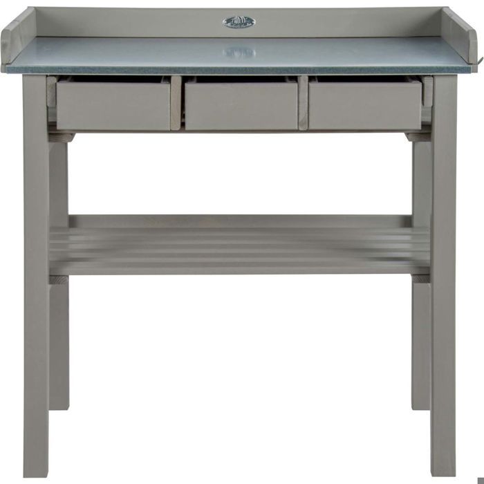 Table de rempotage grise Esschert Design CF29G