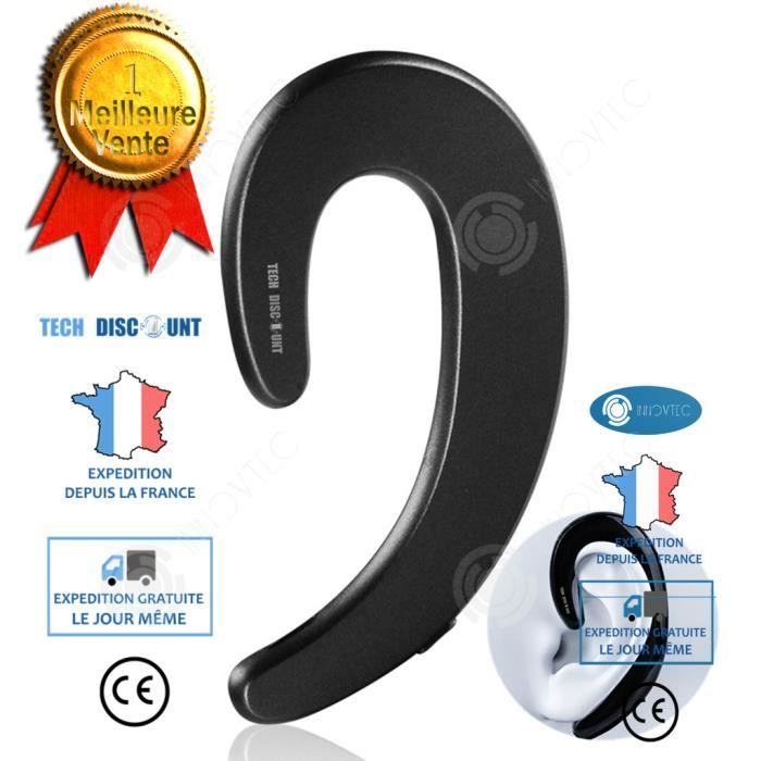 INN® écouteur conduction osseuse Bluetooth oreillette sport sans fil waterproof étanche Apple Android téléphone batterie rechargeabl