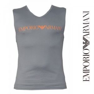 ARMANI Débardeur Homme Gris