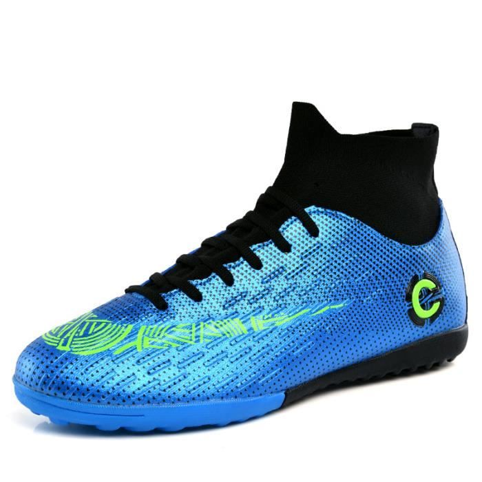 Chaussures de Football pour Hommes Chaussures de Football MG Chaussures à Jambe Haute de Sport Chaussures de Football A Talon Haut