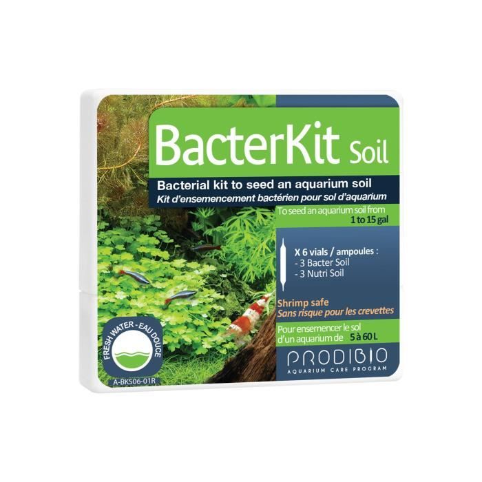PRODIBIO Bacter Kit Soil Fresh - 6 ampoules - Pour aquarium
