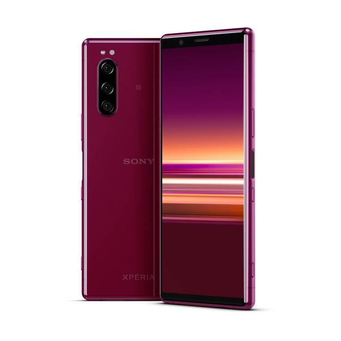 Sony Xperia 5 - Smartphone débloqué 4G (Ecran 21: 9 Cinemawide OLED de 6, 1- - 128 Go - Double SIM - Android Pie) - Rose