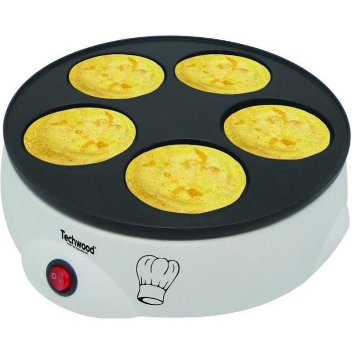TECHWOOD TCP-750 Crêpière électrique - Blanc