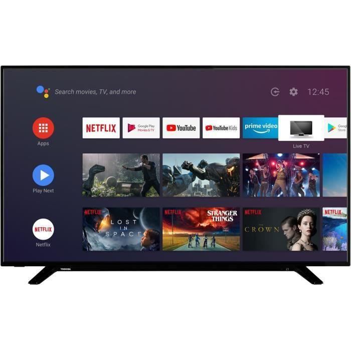 TOSHIBA 65UA2063DG TV LED UHD - 65'' (164cm) - 4K UHD HDR - Android TV - Dolby Audio - 4xHDMI - 2xUSB - Classe énergétique A+