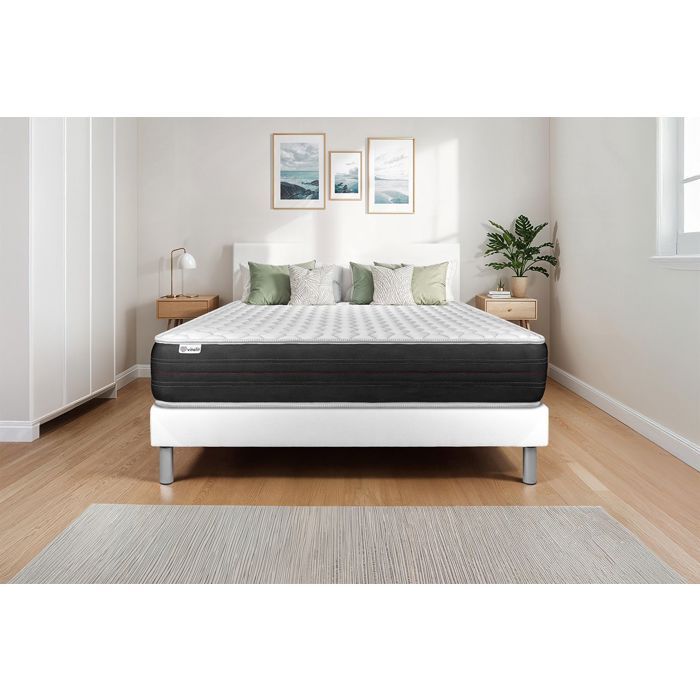 Matelas 180x200 VITALSPRING Ressorts ensachés - 24 cm - Ferme - 3 zones de confort