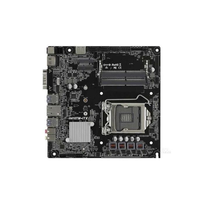 Carte mère ASRock H410TM-ITX Intel H410 LGA 1200 2xDDR4 64GB Mini-ITX - Asrock