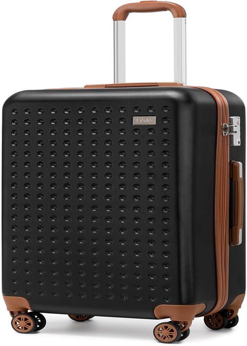 Set De 4 Valises Royal Swiss – Coque Rigide, Roues 360°, Serrure TSA, Noir, Tailles XS à L Pour Tous Vos Voyages