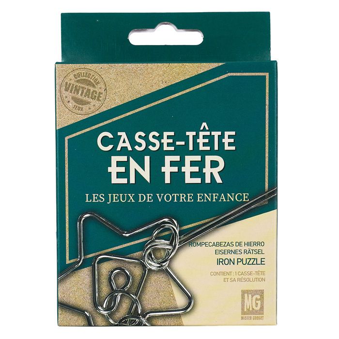 Casse-tête Métal 8 Pièces - Jeu De Désenchevêtrement Et Réflexion - Cadeau Éducatif Dès 6 Ans