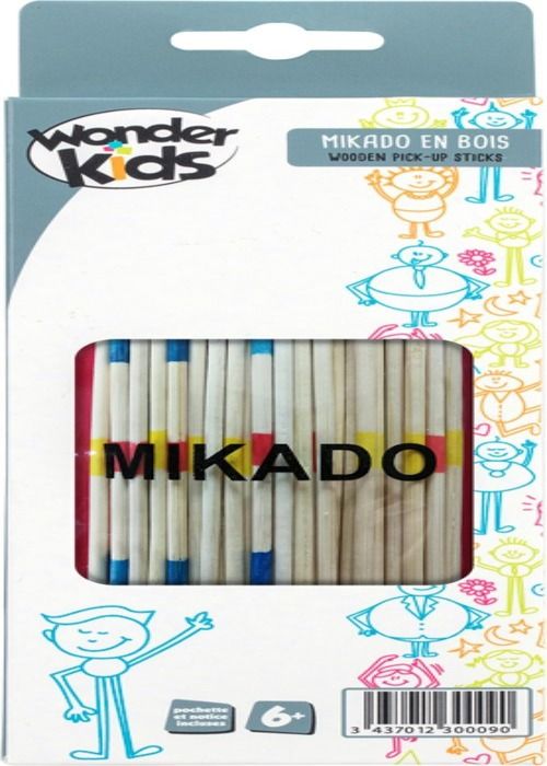 Jeu de Mikado en Bois - Wonderkids - COU7315P3FS1 - Dès 6 Ans - Multicolore - 2 Joueurs ou Plus