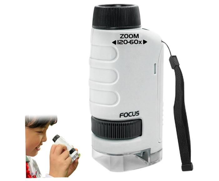 Microscope De Poche Pour Enfants - LED Réglable - Exploration Cellules - Cadeau Scientifique STEAM