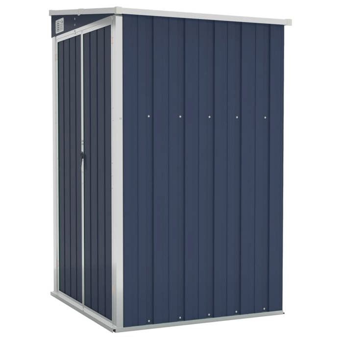 Remise de jardin murale - CLOUD - Anthracite 118x100x178 cm Acier P15