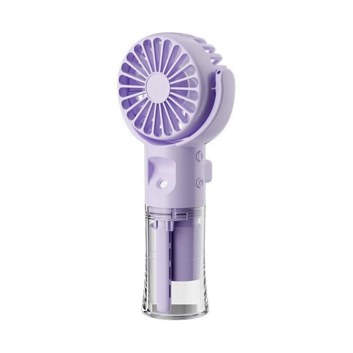 Ventilateur brumisateur portatif - QIEDOVIEY - Rechargeable USB - Violet - Qiedoviey