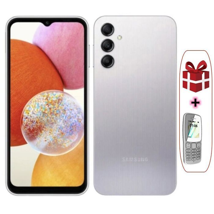 Samsung Galaxy A14 4G Smartphone 64 Go Argent