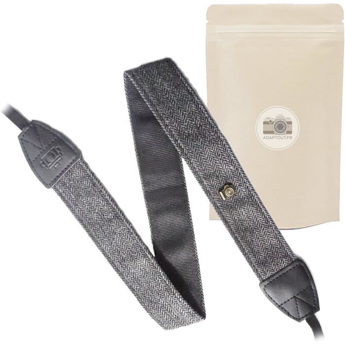 Dragonne Réglable Universelle Pour Appareil Photo - Nylon Noir - Neuf, Idéal Pour Sécuriser Ton Boîtier
