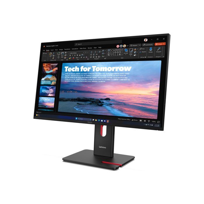 Lenovo ThinkVision T27QD 40 LED display 68 6 cm 27 2560 x 1440 pixels Wide Quad HD Neuf - vue 7