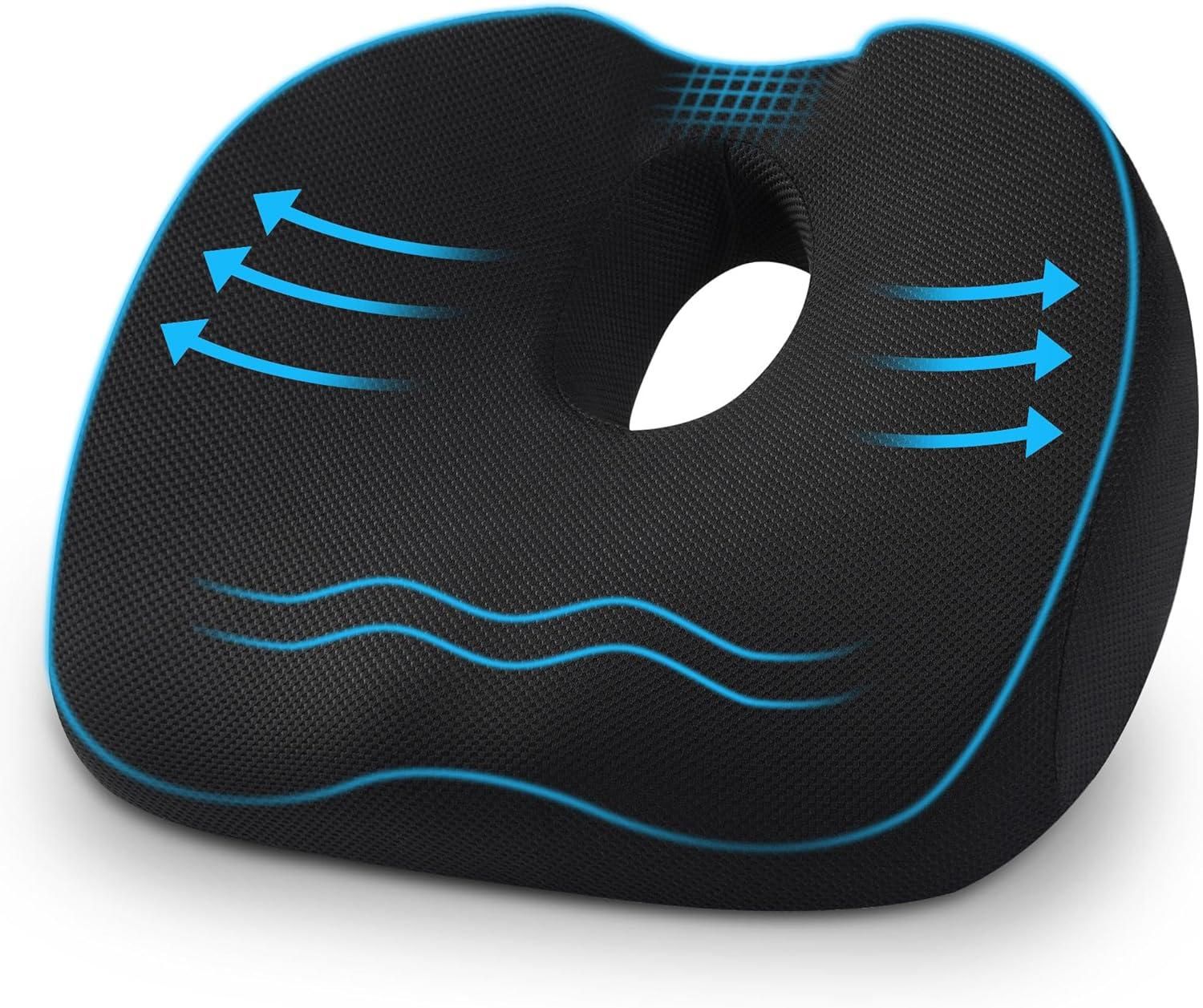 Coussin Ergonomique Coussin Anti-Escarre Auoketuo - Donut Orthopédique Pour Hémorroïdes, Coccyx, Dos - Bureau/Voiture Soulagement Hémorroïdes Et Coccyx
