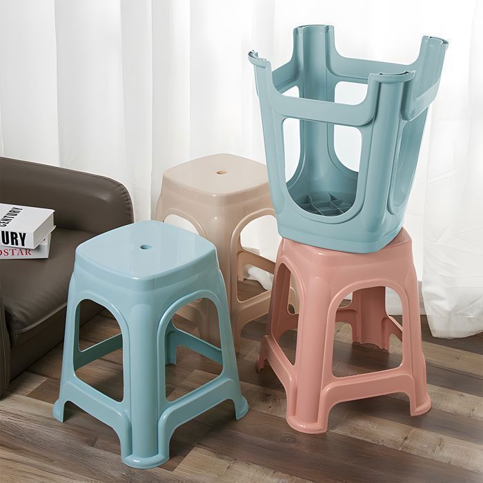 6pcs tabourets multifonctions empilables pour bureau ou salle de classe support 100kg par siège