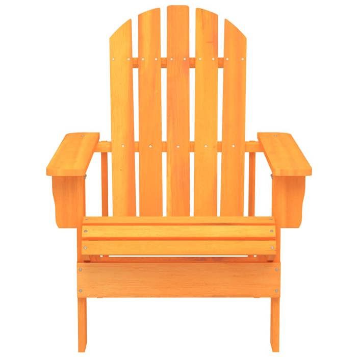 “Winter SaleTOP Chaise de jardin Orange - Chaise de jardin Adirondack bois de sapin massif orange PRO65154