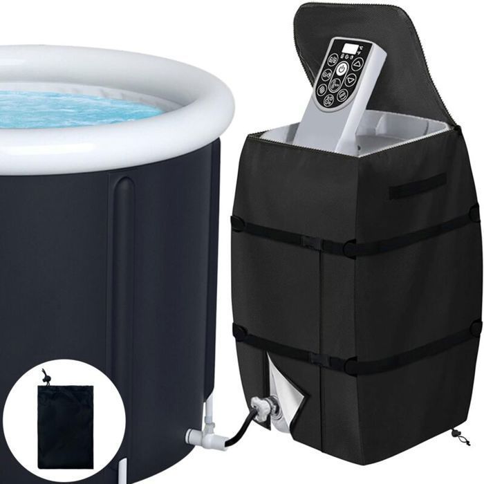 Housse de pompe à chaleur pour spa - MHY® - Imperméable - 43x38x54 cm - Système de chauffage - Ajustable et pliable