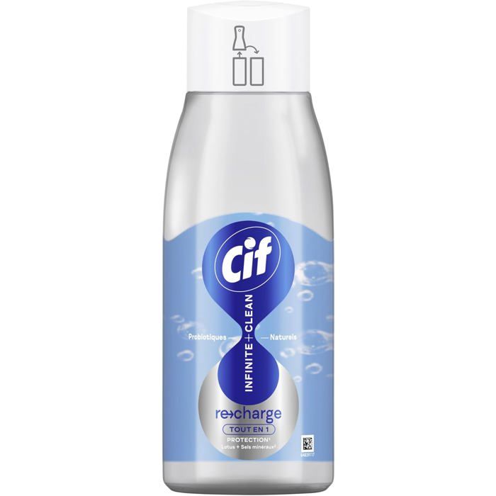 Recharge - Infinite+Clean - Spray Nettoyant Tout en 1 - Muti-usages - Protection -aux Probiotiques Naturels-Nettoyage