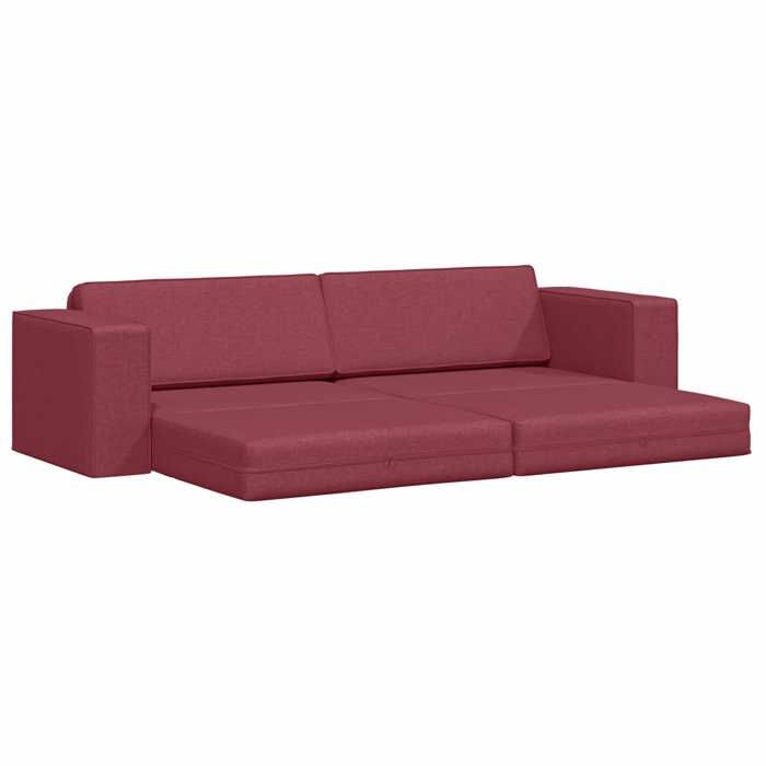 Canapé-lit - SOFA 2 en 1 - 200cm - Bordeaux tissu - (par siège) : 110 kg C3047