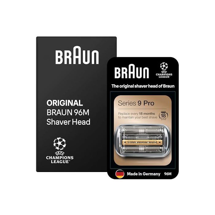 Tête de rasoir de remplacement - BRAUN - Series 9+ PRO 96M - Noir - 5+1 lames - Compatible Series 9