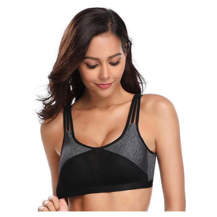 Soutien-gorge de sport - SHEKINI - bustier - sans coutures - mesh respirant - bretelles réglables