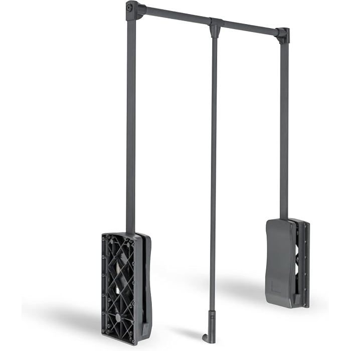 DOJA Barcelona Penderie Escamotable Portant a Vetement Anthracite Largeur 645 * 910mm H 875mm 8 kg Ba BARRE DE PENDERIE