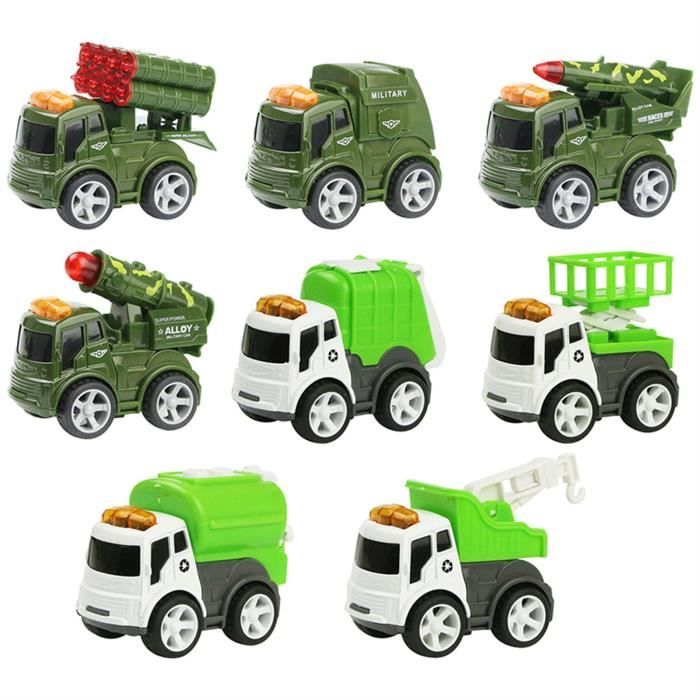 Lot De 16 Petites Voitures à Friction En Métal – Course, Pas De Piles, Rangement Inclus, Cadeau Pour Enfants Dès 3 Ans