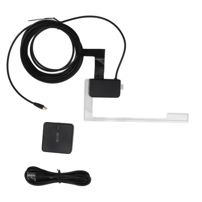 143 Adaptateur De Récepteur Radio Dab Box, Kit Voiture Diffusion Audio Numérique Récepteur Radio Dab Dab Box Avec Antenne Câble D'alimentation USB Pour Android