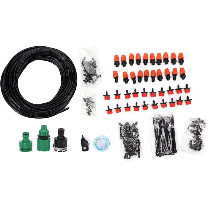 ZHHGOO Kit Irrigation Goutte à Goutte 318 Pièces - Système Automatique Complet 50m Tuyau Pour Jardin, Serre Et Potager
