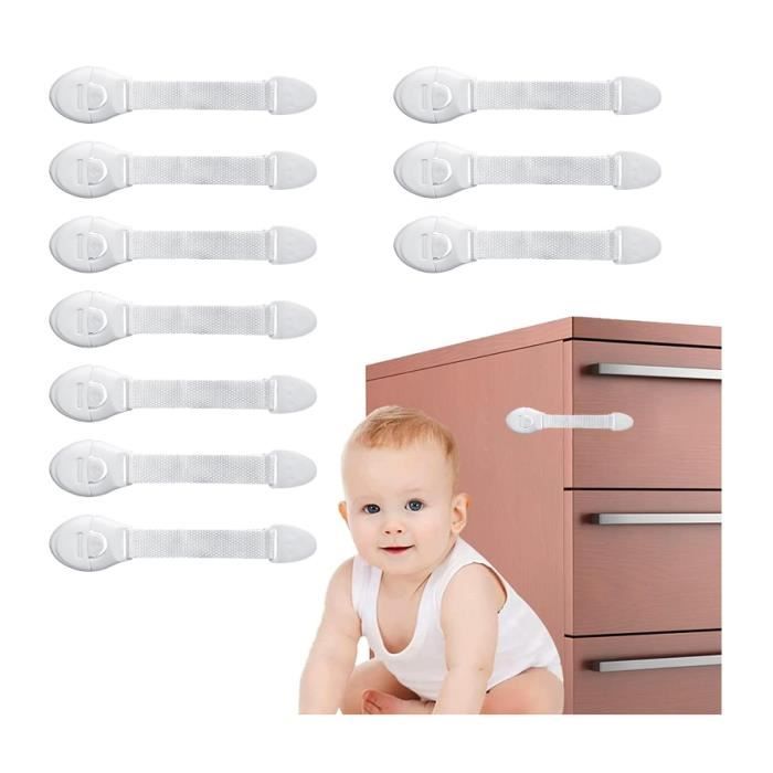 10pcs Bloc Porte Securite Bebe Bloc Placard Bébé Sécurité Enfant