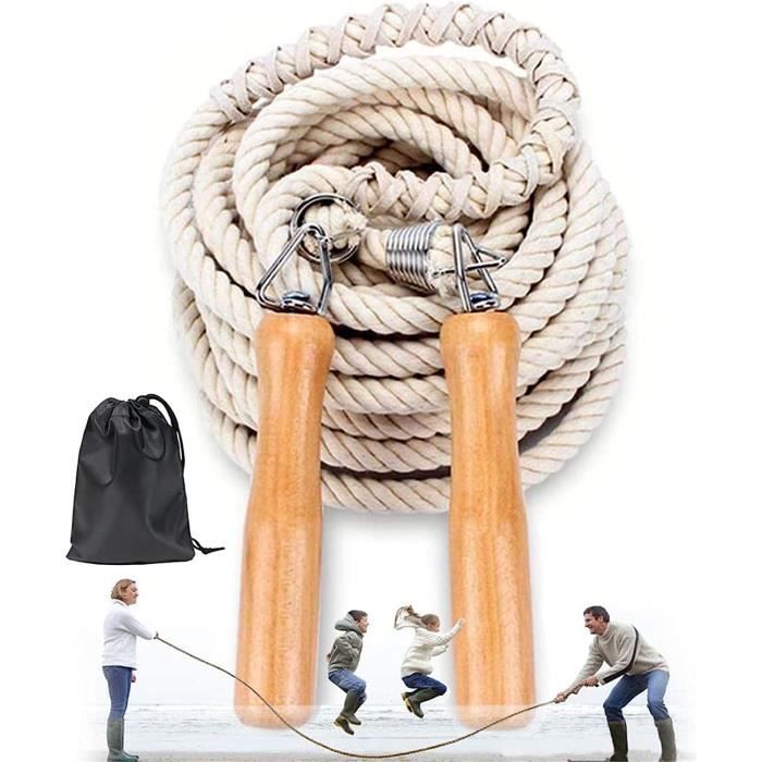Groupes de corde à sauter, saut à la corde multijoueur, corde en coton, saut  à la