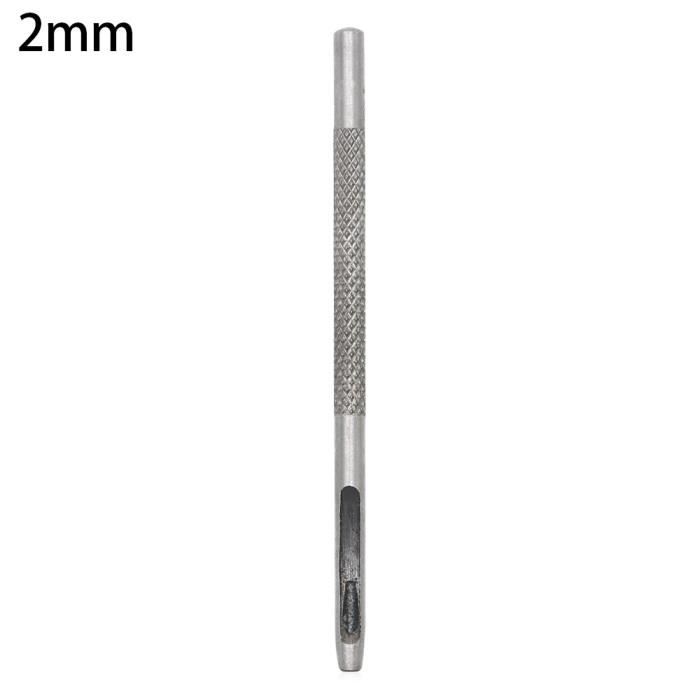 Poinçon Creux Rond 6mm Pour Cuir, Caoutchouc, Papier - En Acier Au Carbone Pour Perceuse électrique - Longueur 74mm - 11