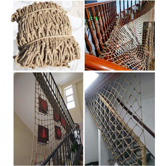 Filet De Protection Banister En Corde De Chanvre,Filet De Sécurité Pour ...