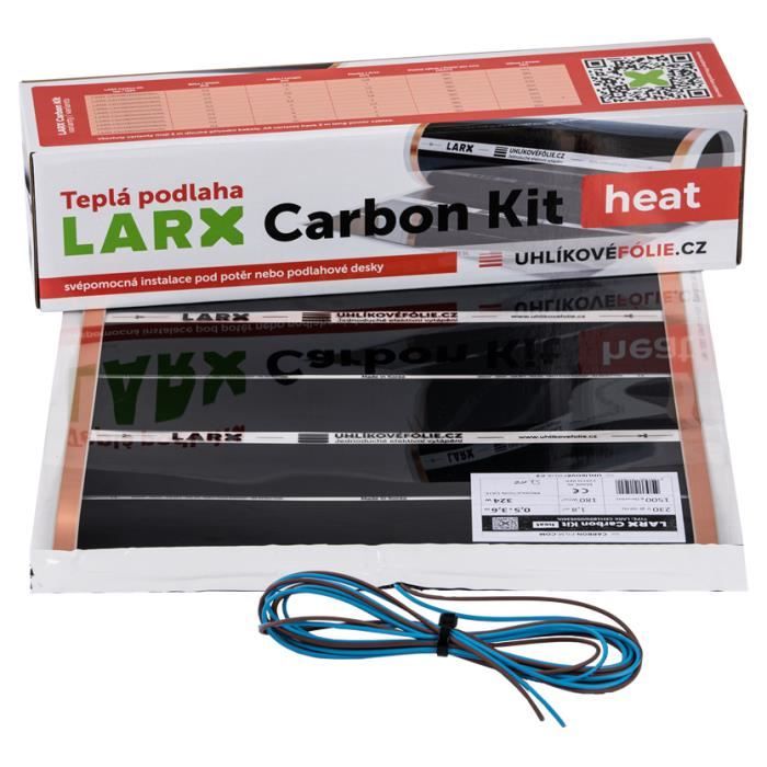 Chauffage au sol LARX Carbon Kit Heat 234 W-m2 - 2,6 m