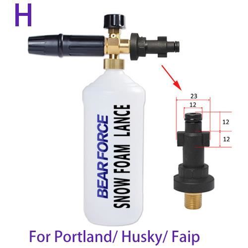 Pulvérisateur à Mousse 1L Pour Nettoyeur Haute Pression - Mousseur Lavage Voiture, En Acier Inoxydable Et ABS