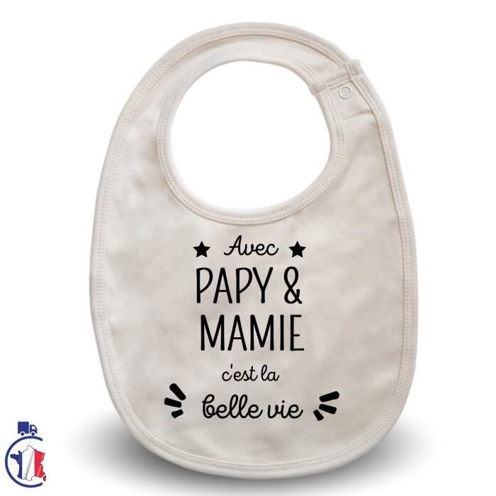 Body Bébé Je Demande à Papi Et Mamie - Humour Naissance Imprimé En France