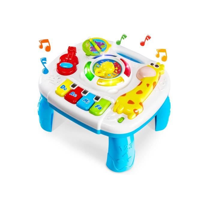 Jouet Bebe 1 an Table Activité Bébé avec Lumières et Sons,Jeu d