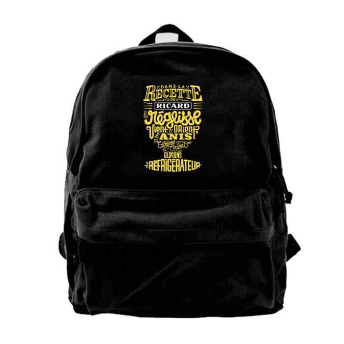 Ricard jaune avec un grand R Sac dos Sport Ecole Voyage Homme
