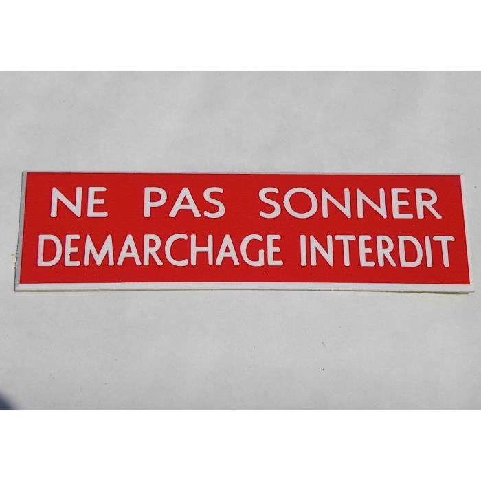 Casa Jardin Y Bricolaje Placas Y Senales Panneau Adhesif Demarchage Colportage Quete Ne Pas Importuner Ne Pas Sonner Cafesbenyedder Com Tn