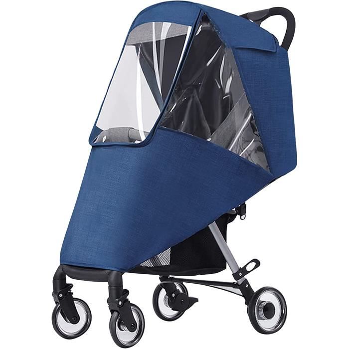 Housse De Pluie Universelle Pour Poussette - Transparente Et Étanche - Protection Contre Pluie, Vent Et Froid