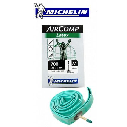 Chambre à air Michelin Air Comp Latex (A1) - 700x22/23C 22/23-622 Presta 60 mm