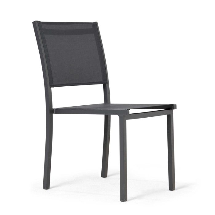 Chaises de jardin aluminium et textilene