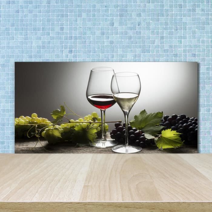 Tulup Crédence De Cuisine 100x50cm Dosseret En Verre Fond De Hotte Verre De Sécurité Trempé Splashback Guard - Fleurs Et Plantes - Vert - Feuilles Vertes