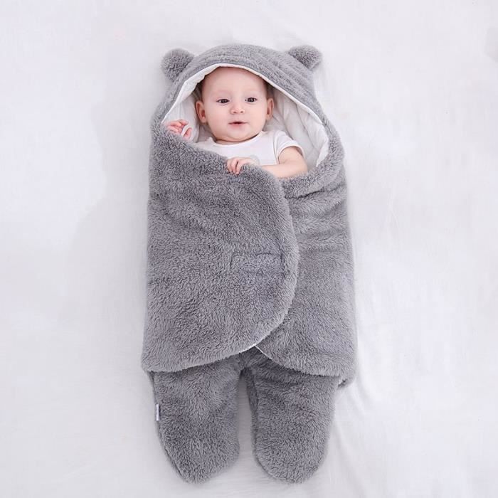 Universelle Sac de Couchage Bébé Hiver Couverture Emmaillotage Bébé  Produits pour bébés longueur 78cm 3-6 mois Gris - Cdiscount Puériculture &  Eveil bébé