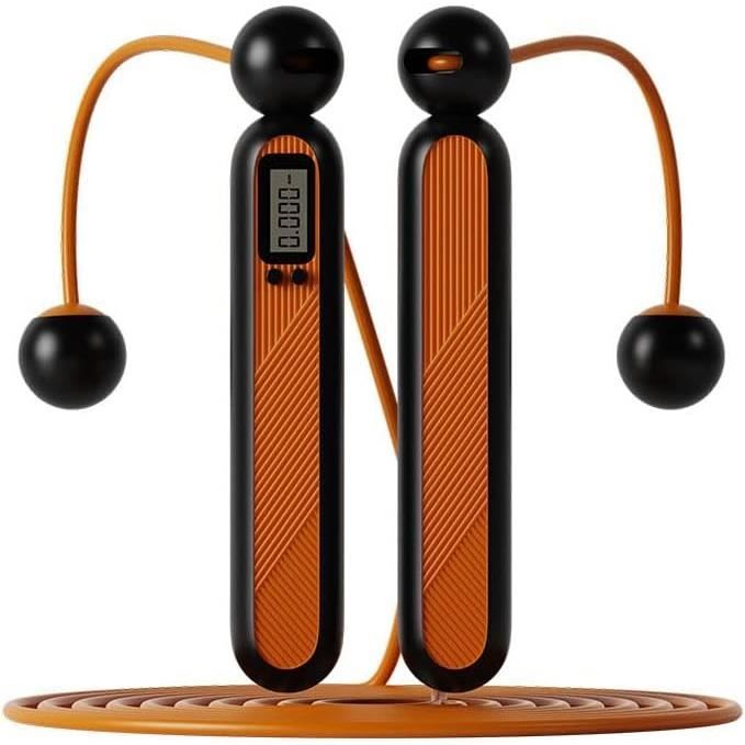 Corde à Sauter Sans Fil Professionnelle – Avec Compteur De Calories Et Minuterie