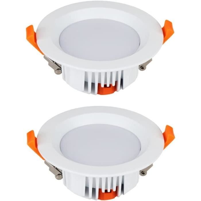 Spot LED Encastrable Ultra-Mince - Puissance 3W à 24W - Lumière Blanche/Chaude/Neutre - Pour Plafond, Salon, Salle De Bain - 8