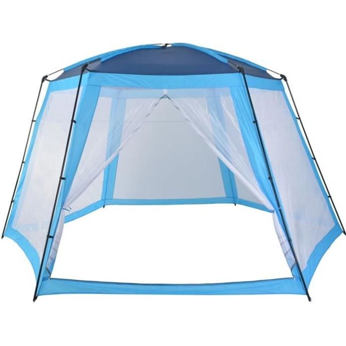 Tente de plage facile à déployer avec rideau, abri du soleil, tente de camping portable